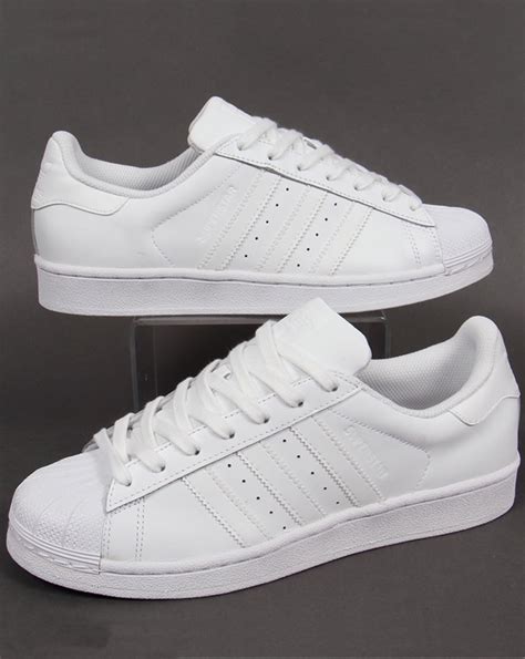 adidas superstar trainers white men's